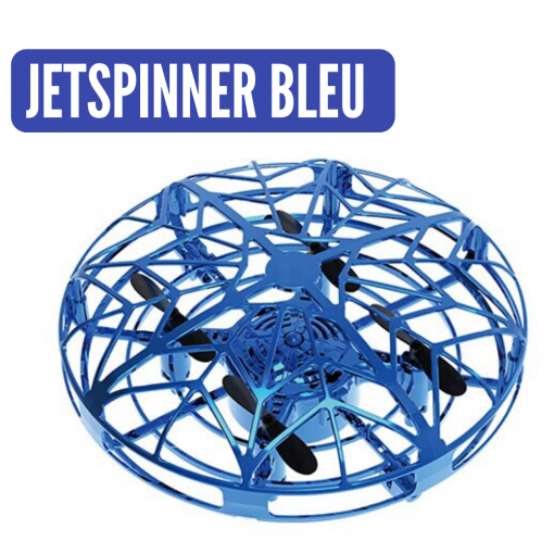jetspinner mini drone ufo bleu